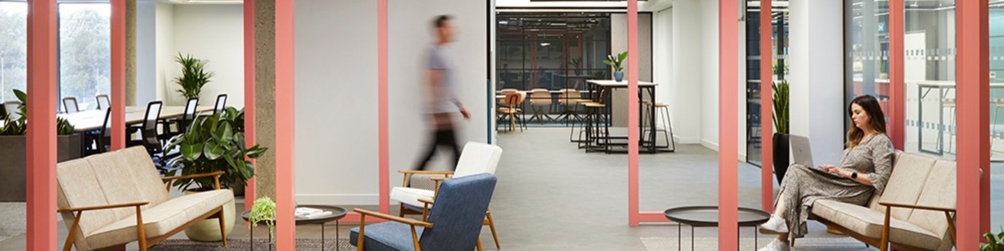 Inside the Forge office block