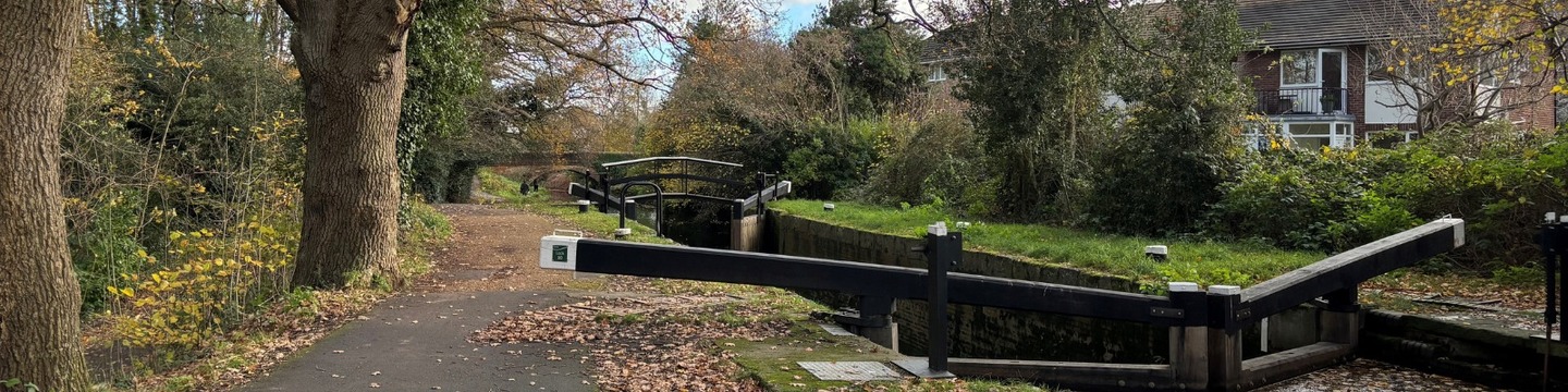 Canal lock at Hook Heath